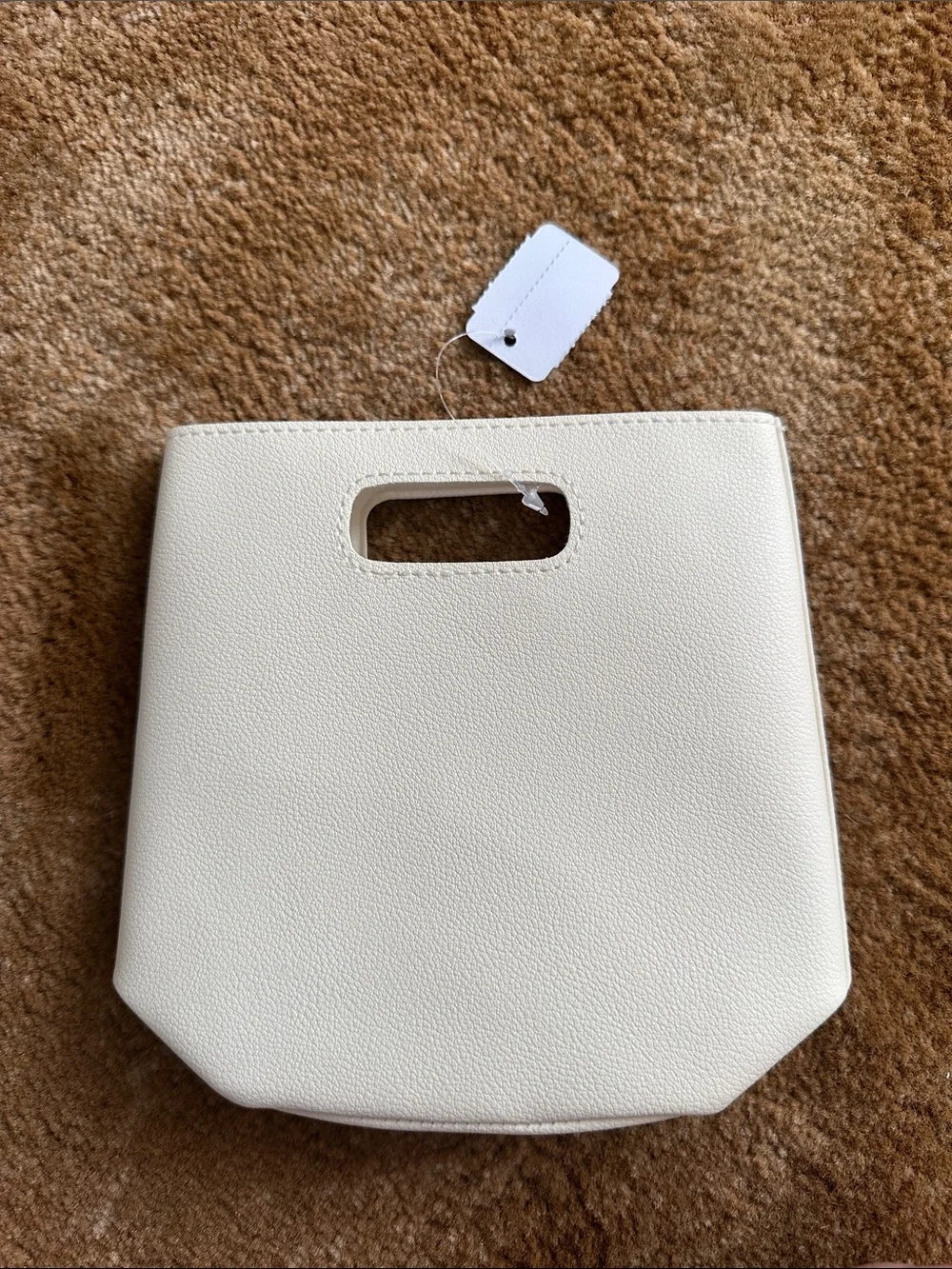Cream Tote with Pink & Gold Sprinkle Accents